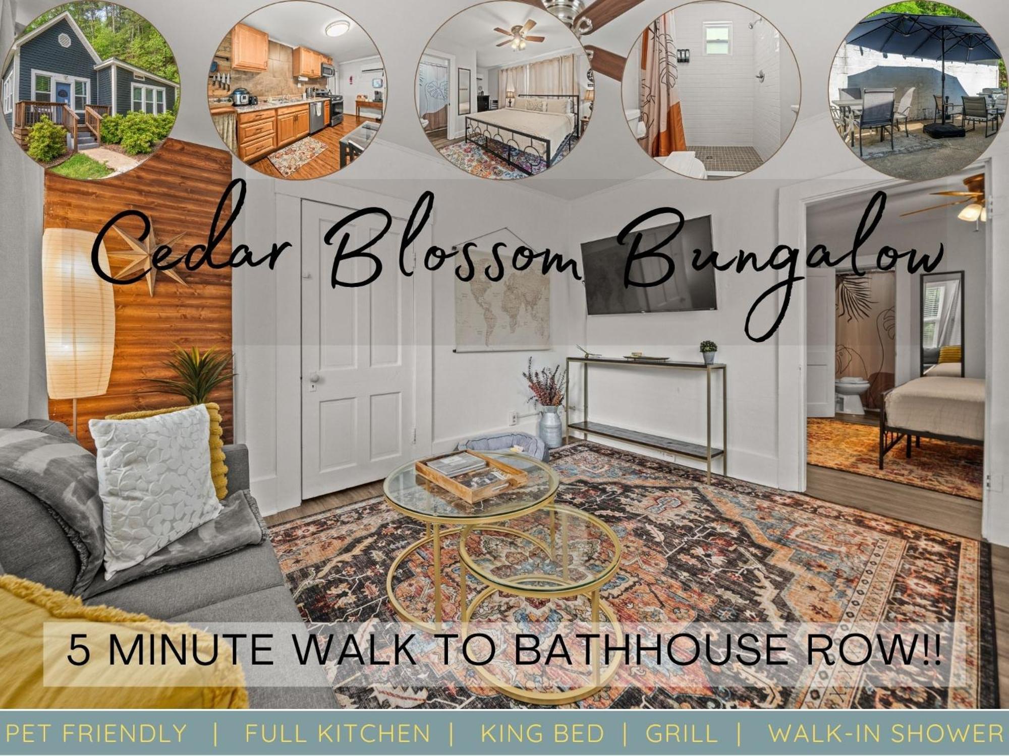 Cedar Blossom Bungalow Is A Cozy Getaway With A 5 Minute Walk To Downtown! Hot Springs Luaran gambar